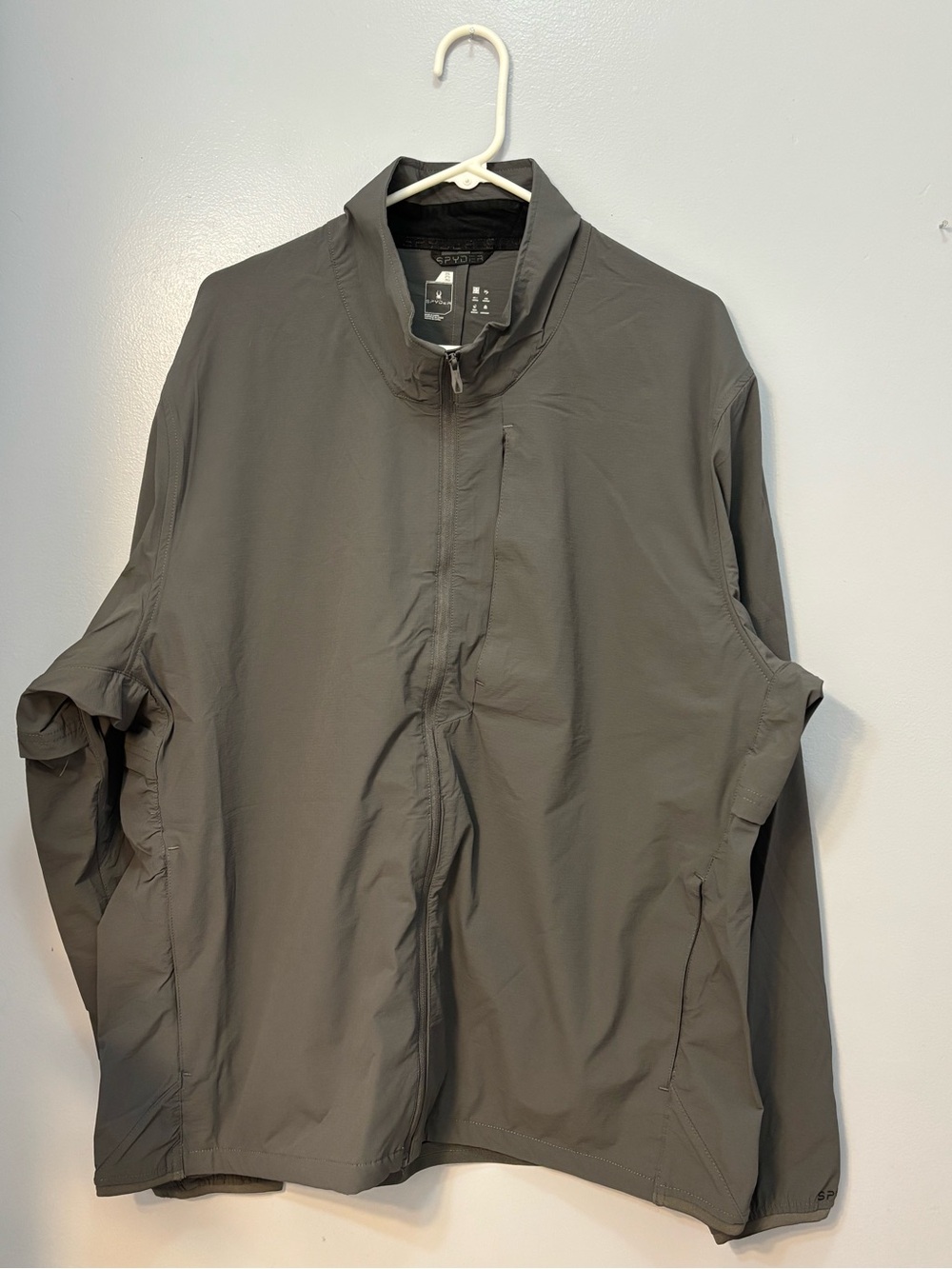 Spyder Men's Glydelite Full Zip Jacket Polar Gray Size 2XL NWT